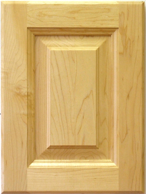 Duquette Cabinet Door in maple with clear coat finish